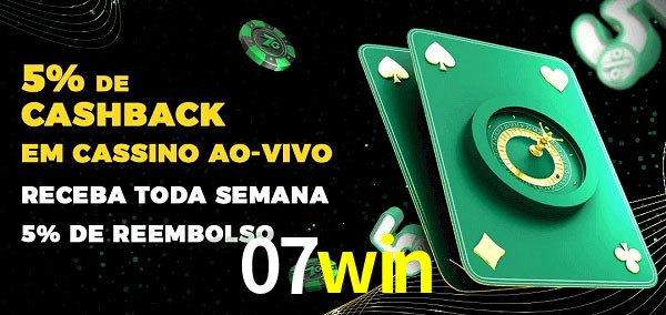 Promoções do cassino ao Vivo 07win